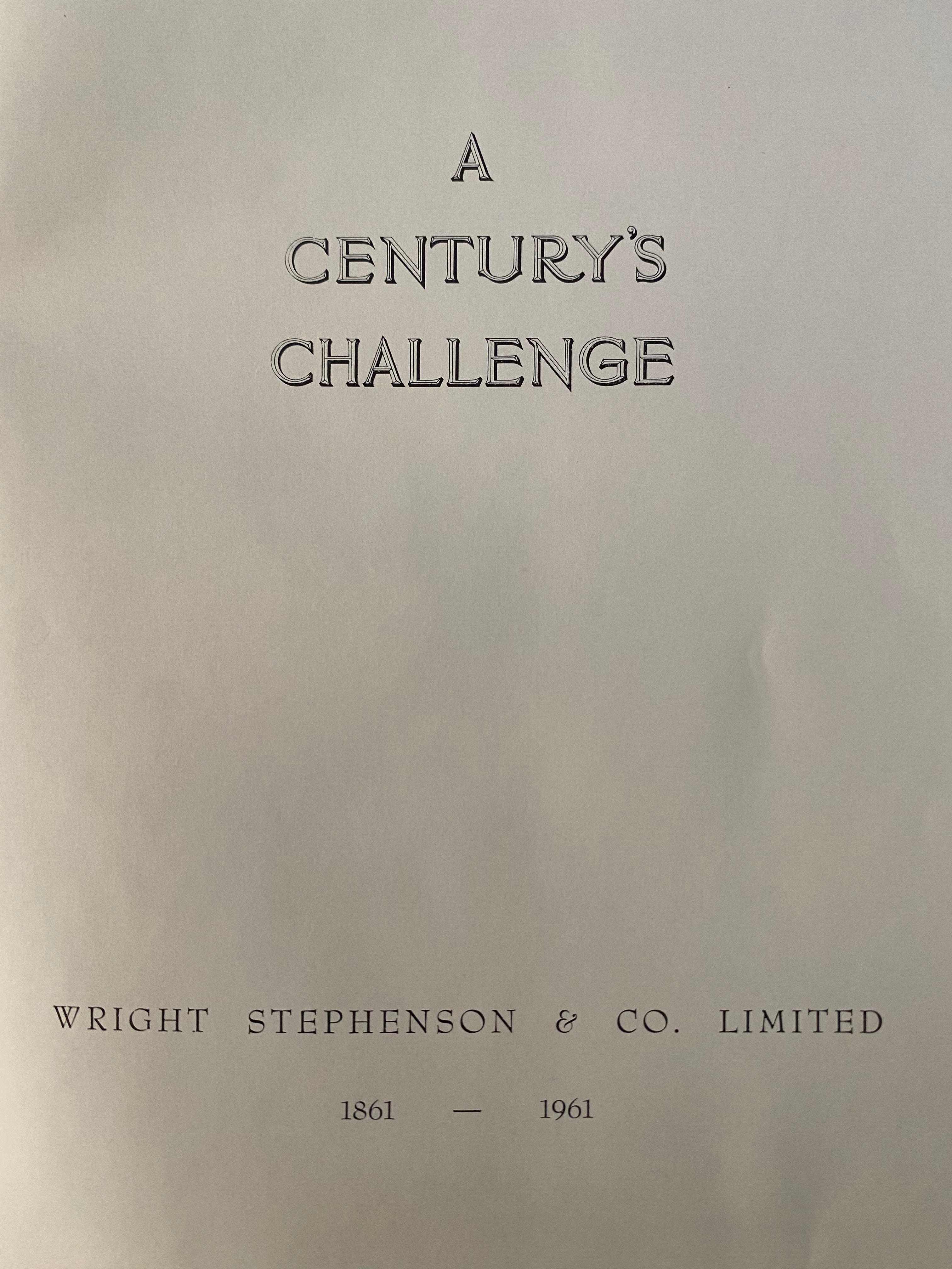 A Century's Challenge