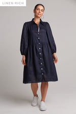 Eb&ive - Studio Midi Shirt Dress Navy