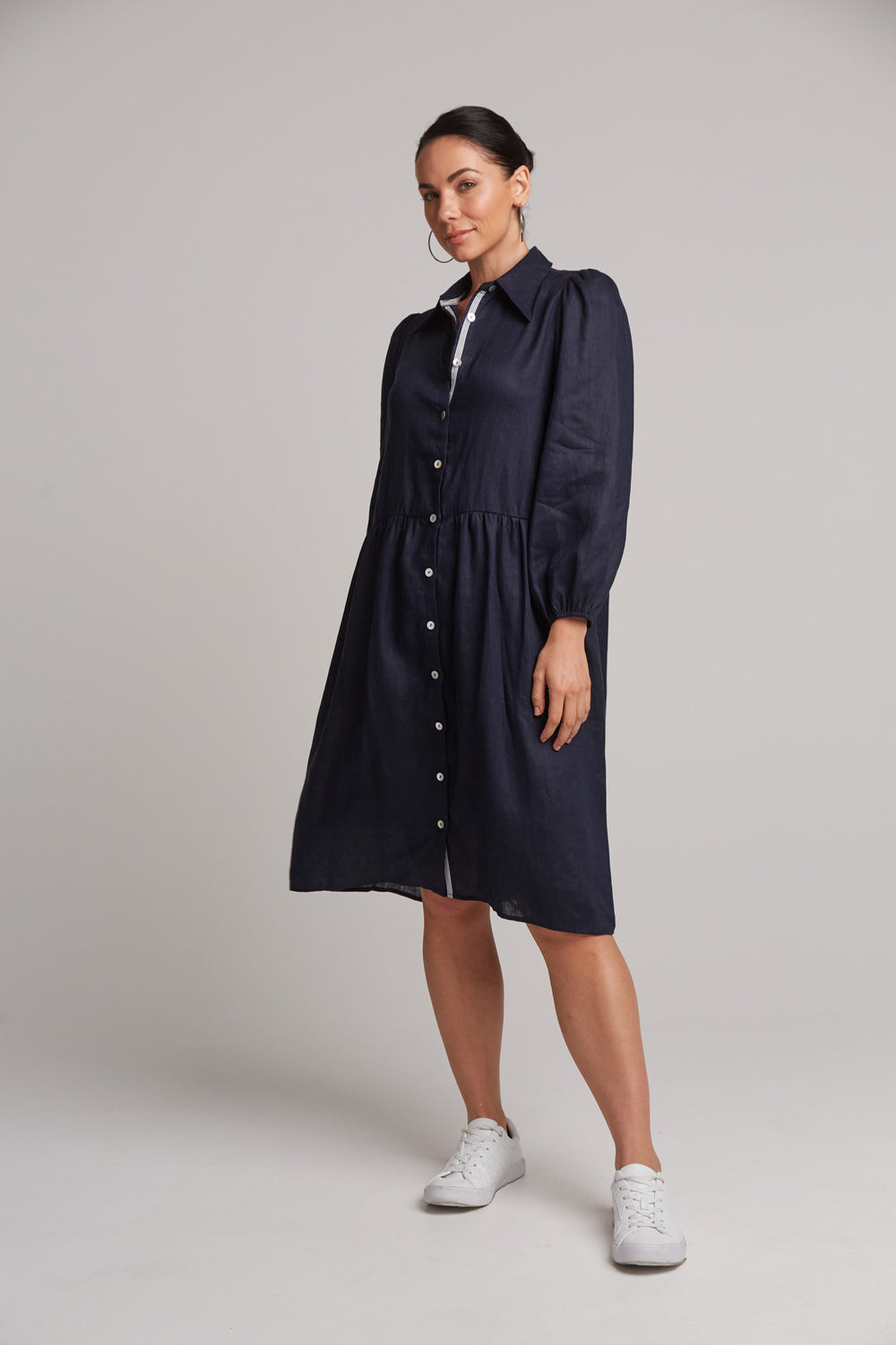 Eb&ive - Studio Midi Shirt Dress Navy