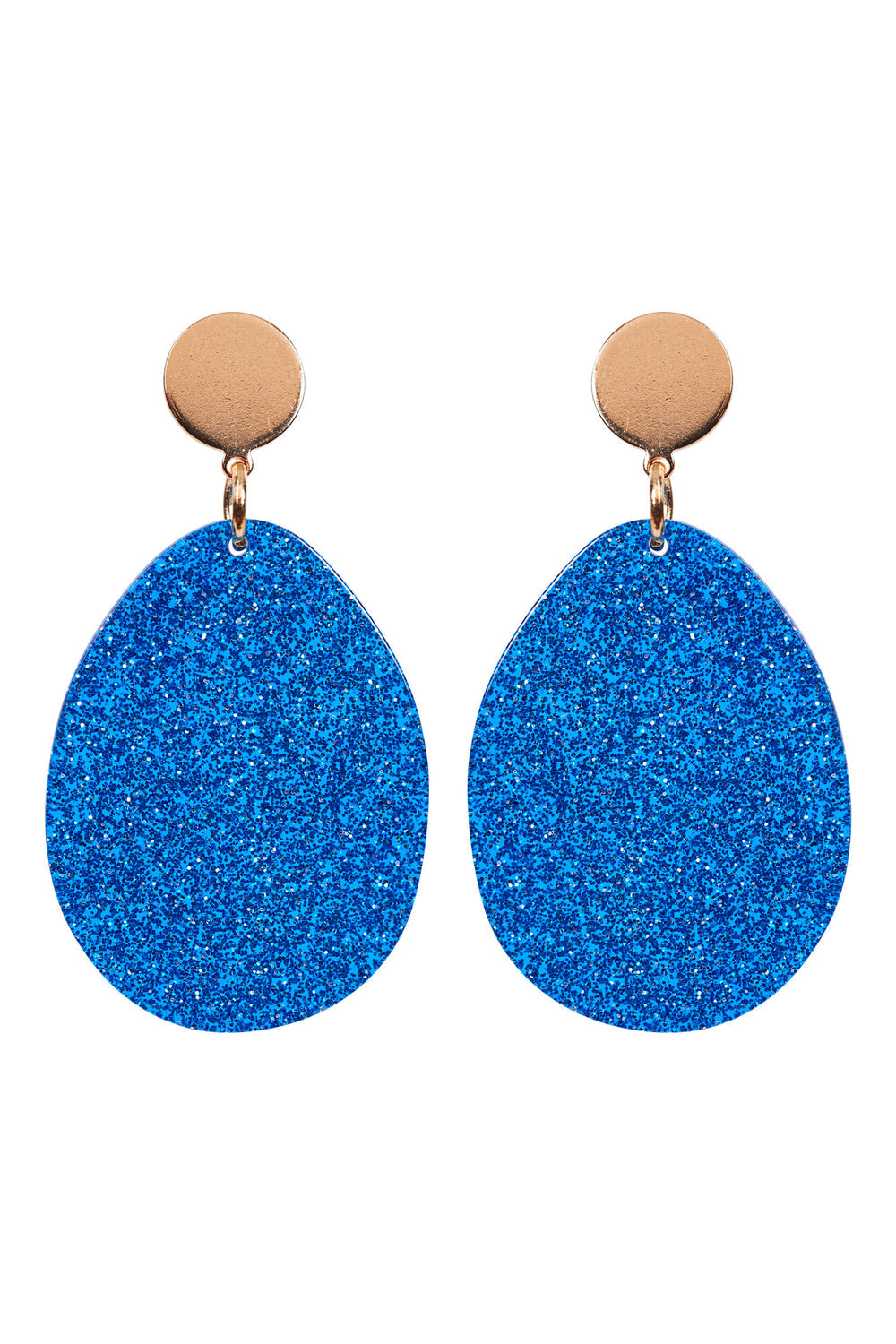 Eb&Ive - Merry Oval Earring - Cobalt - Musk - Emerald