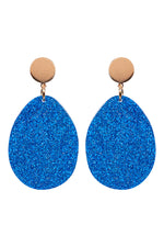 Eb&Ive - Merry Oval Earring - Cobalt - Musk - Emerald