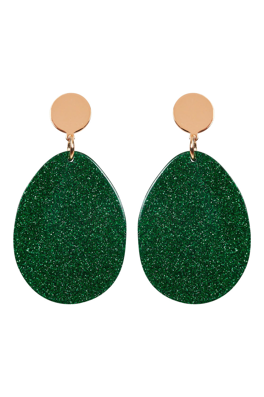 Eb&Ive - Merry Oval Earring - Cobalt - Musk - Emerald