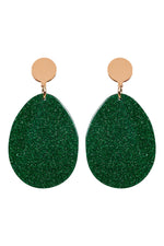 Eb&Ive - Merry Oval Earring - Cobalt - Musk - Emerald