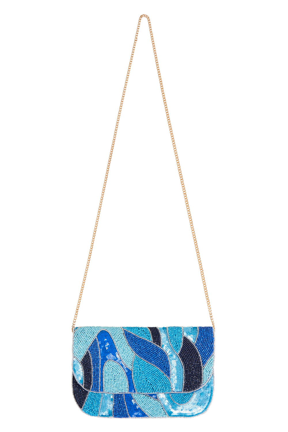 Eb&Ive - Elysian Clutch - Cobalt - Floral - Raspberry