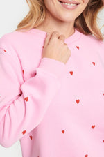 Saint Tropez - Bonbon Flame Hearts Dagna Sweatshirt