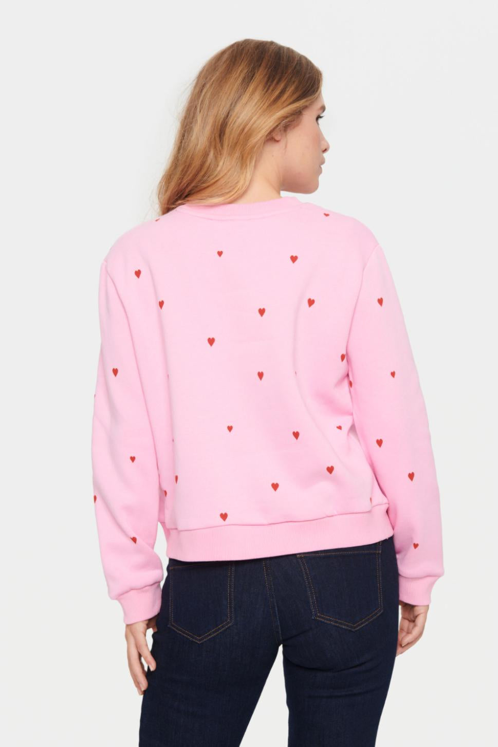 Saint Tropez - Bonbon Flame Hearts Dagna Sweatshirt