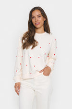 Saint Tropez - Ice Flame Hearts Dagna Sweatshirt