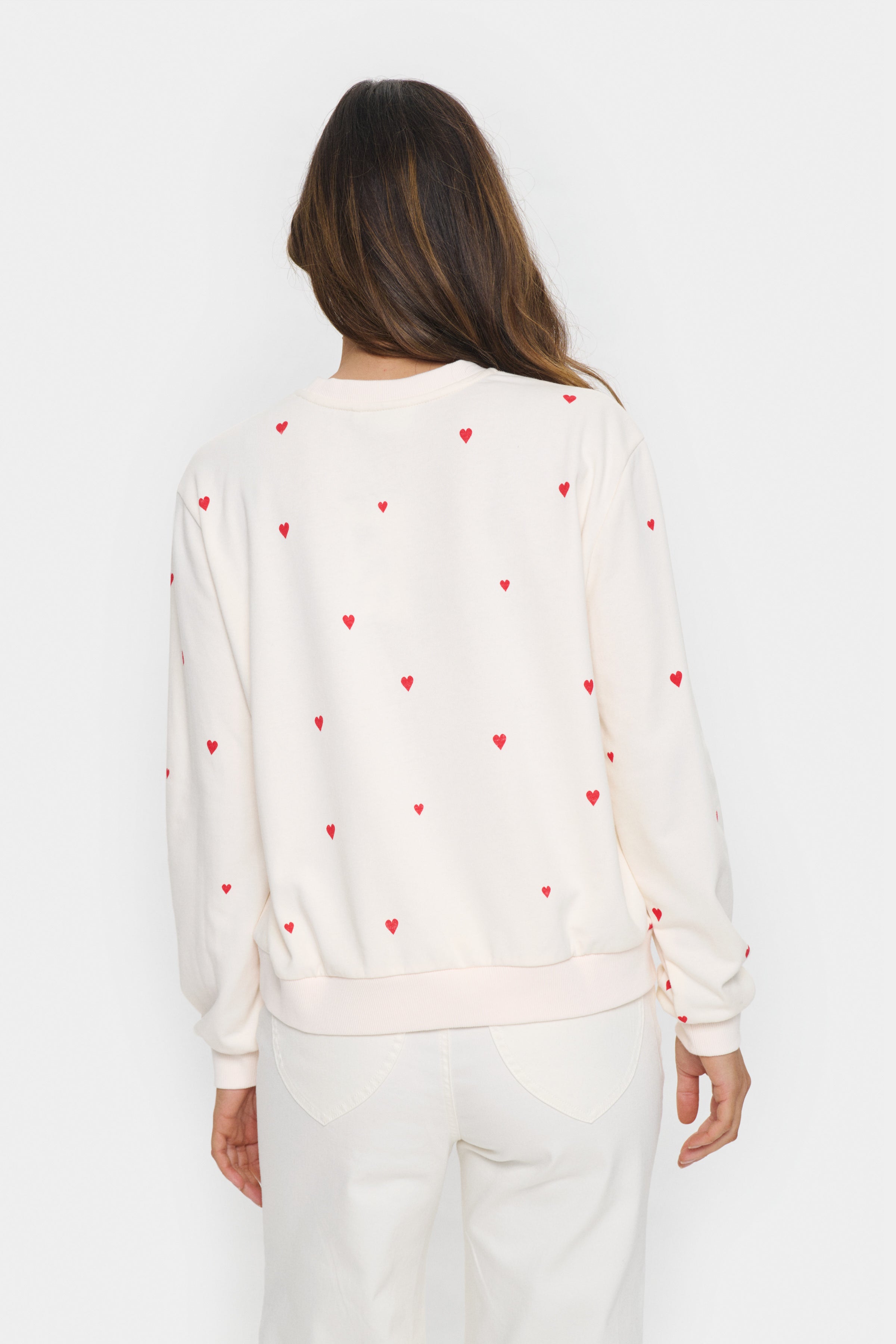 Saint Tropez - Ice Flame Hearts Dagna Sweatshirt