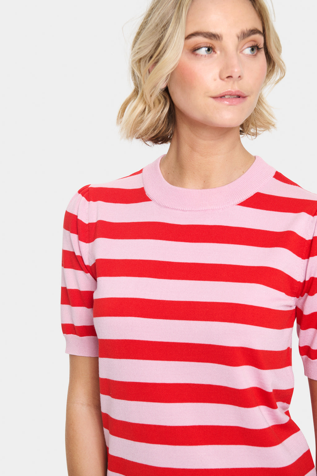 Saint Tropez - Mila Block Stripe Knit Pullover