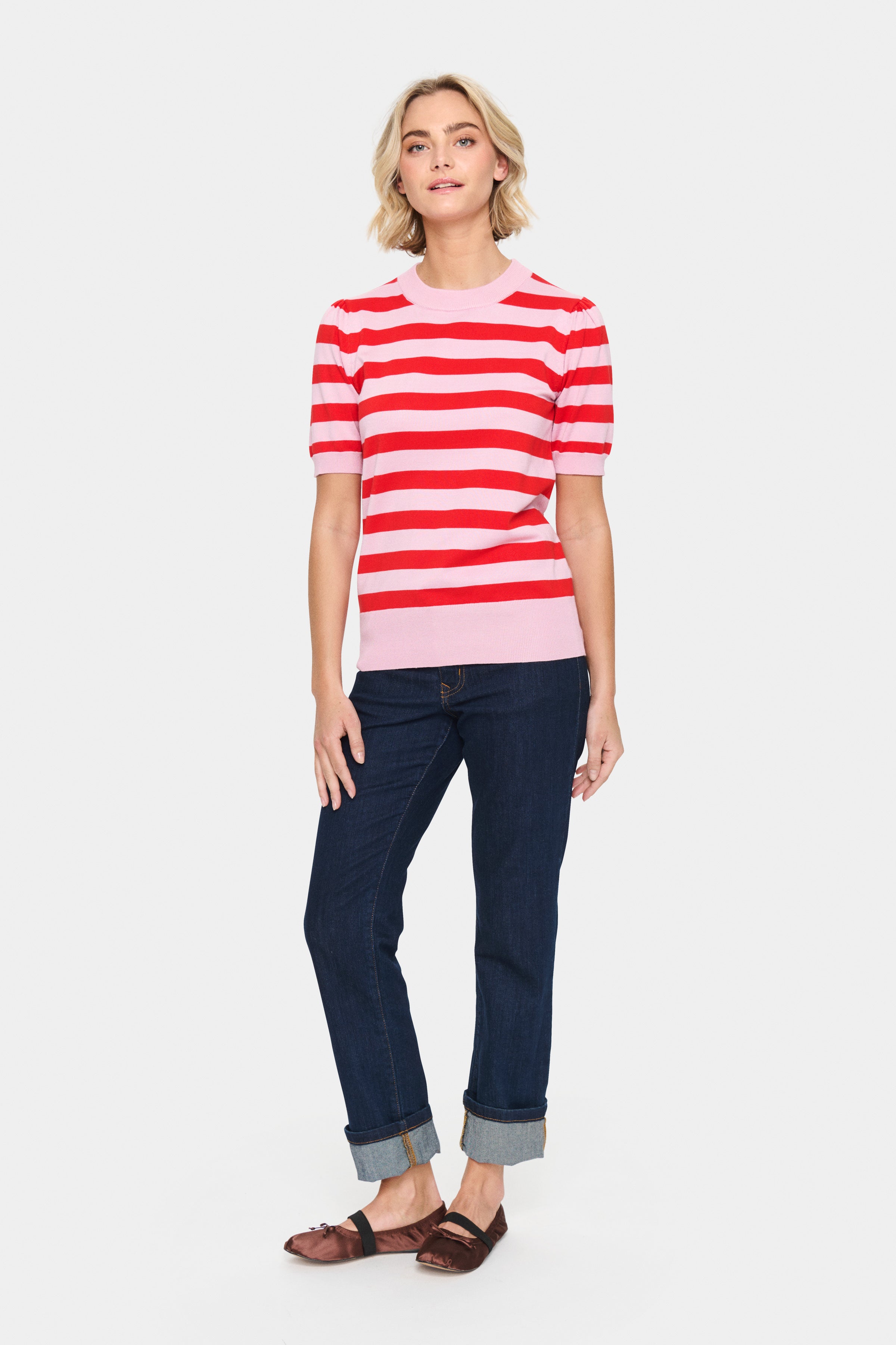 Saint Tropez - Mila Block Stripe Knit Pullover