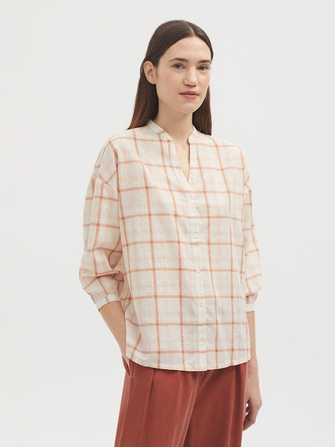 Nice Things - Poplin Checked Shirt