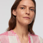 Nice Things - Cotton Checked Top  Rouge Fuchsia