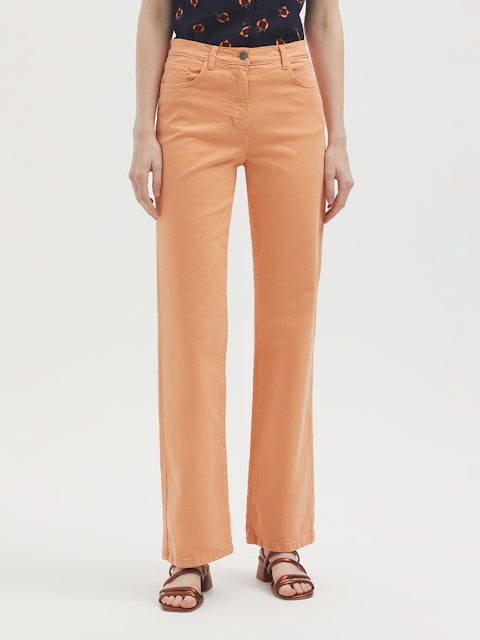 Nice Things - Extra Long Colourful Orange Jean