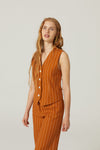 Nice Things - Striped Linen Vest