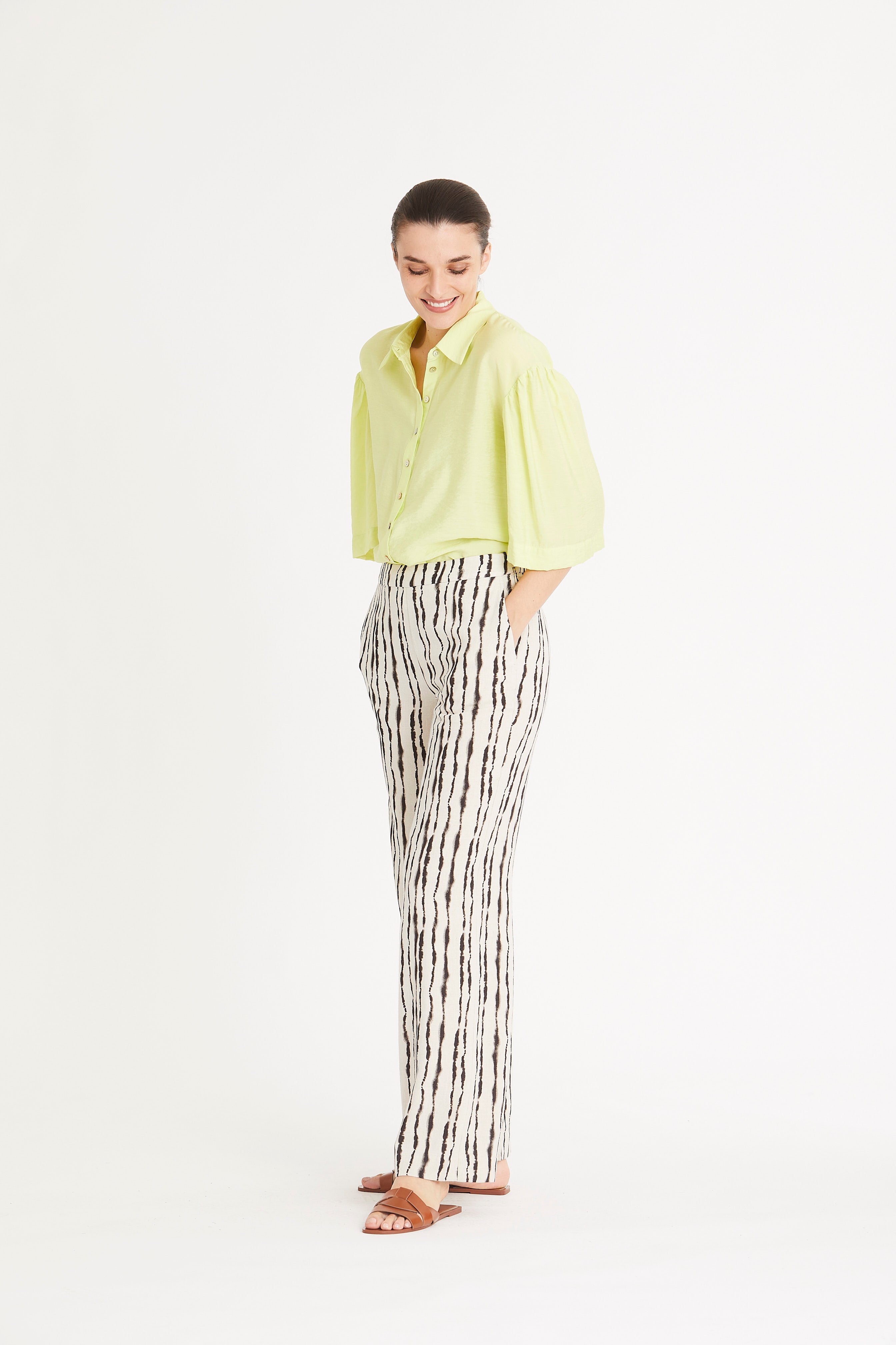 Rue De Femme - Oriana Shirt - Bright Moss