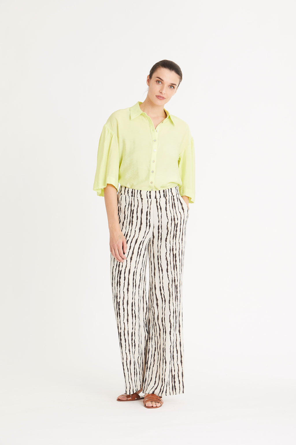 Rue De Femme - Oriana Shirt - Bright Moss