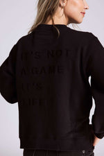 Zhrill - Mareen Game Sweatshirt Jet Black