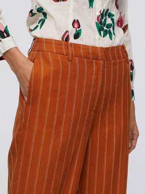 Nice Things - Striped Linen Pant