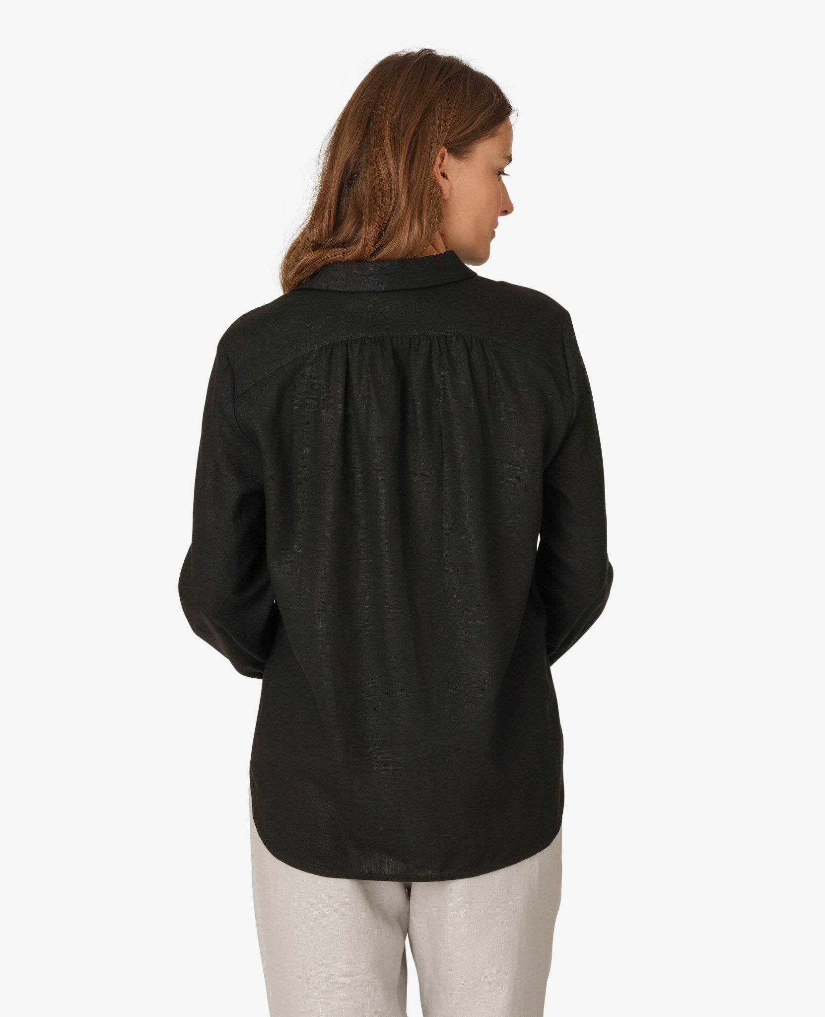 Noa Noa - Sheer Linen Shirt Black