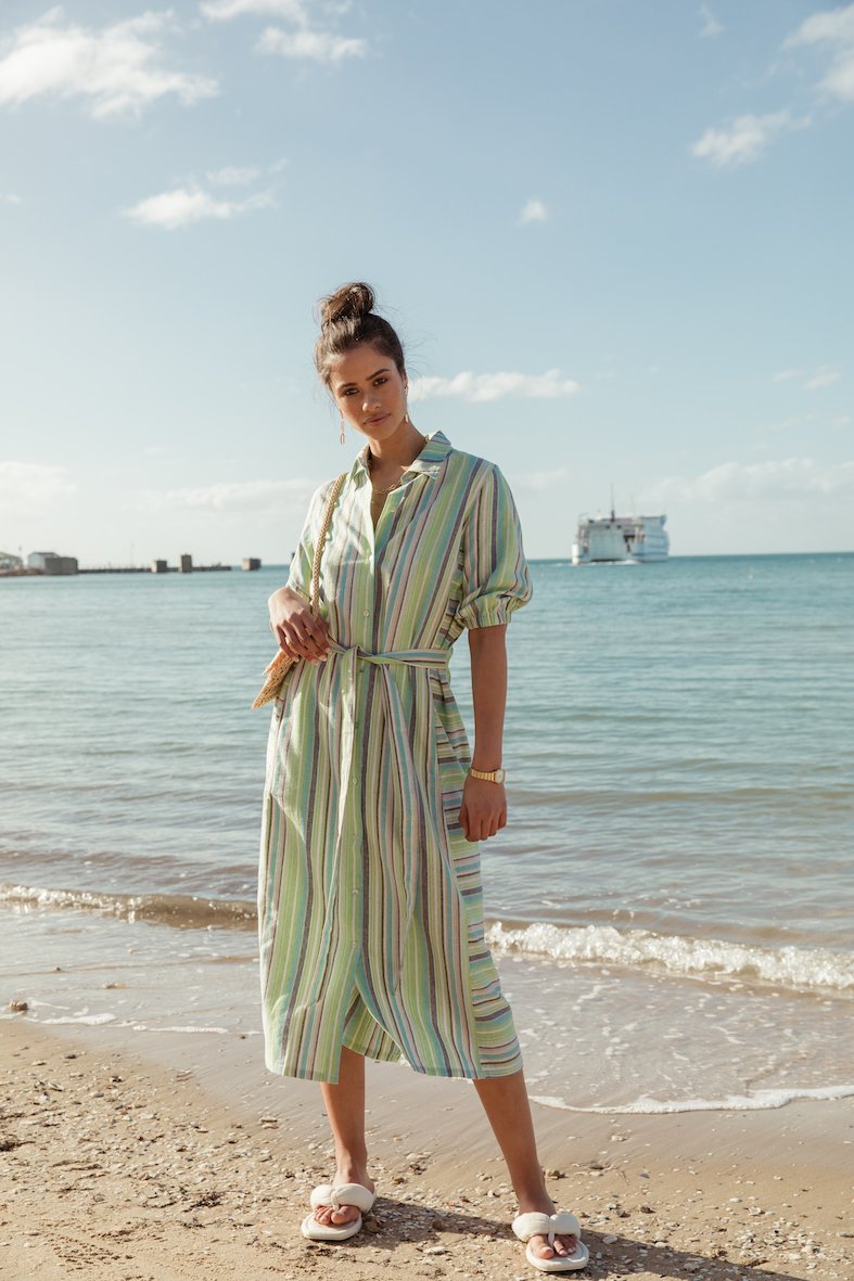linen shirt dress nz Women's Mini Dress Linen-feel Dresses Shirt Dress Classic Daily Vacation Holiday Regular Fit Plain Short Sleeve V Neck White Yellow Pink Summer 2026