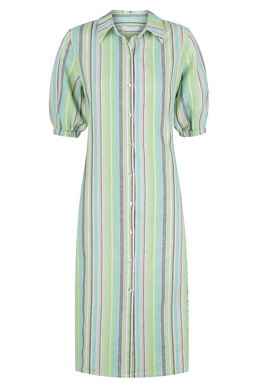 Bande Studio - Oceania Stripe Linen Shirt Dress