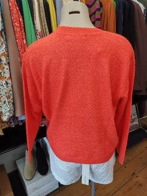 Nice Things - Sustainable Viscose Sweater Orange