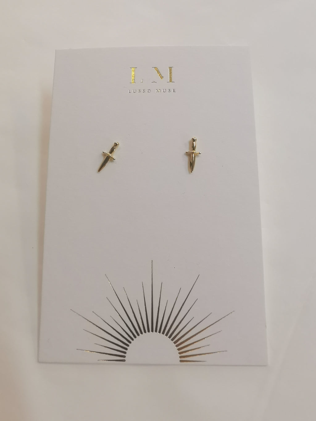 Lusso Muse - Gold Dagger Earring