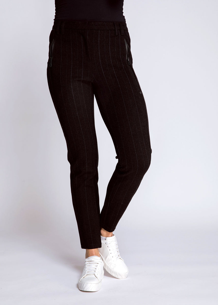 Zhrill - Chiara Pinstripe Pant – Black & Co + Tuesday