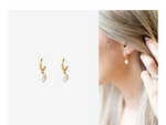 Lusso Muse - Pearl Hoop earrings