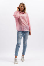 We Are The Others - Sheer Stripe Shirt Pink