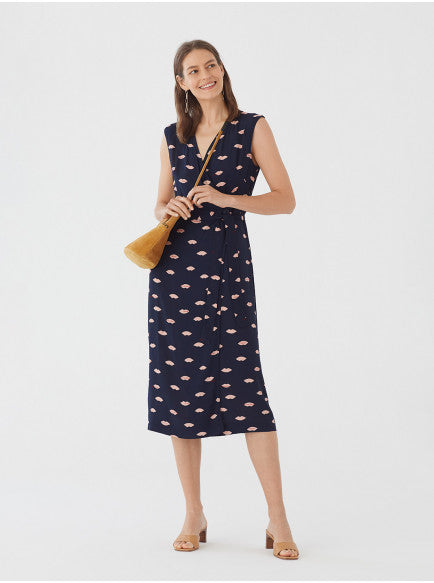 Nice Things - Lips Print Midi Dress