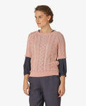Noa Noa - Organic Cotton Knit Pullover Pink