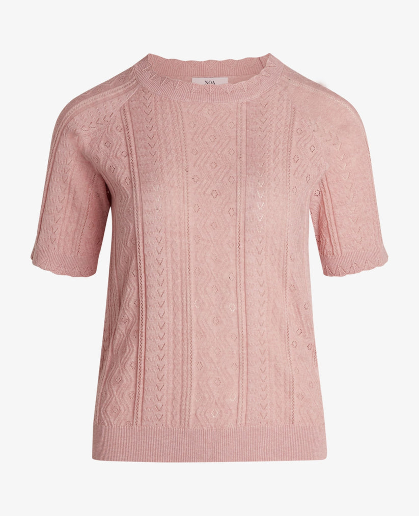 Noa Noa - Organic Cotton Knit Pullover Pink