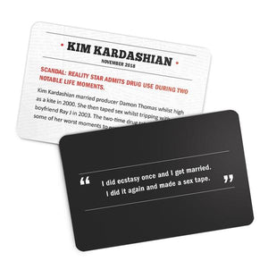 Celebrity Scandals Card Game