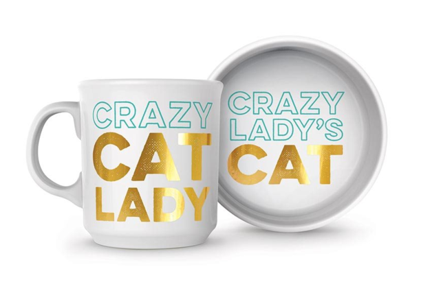 Crazy Cat Lady - Mug & Pet Bowl Set